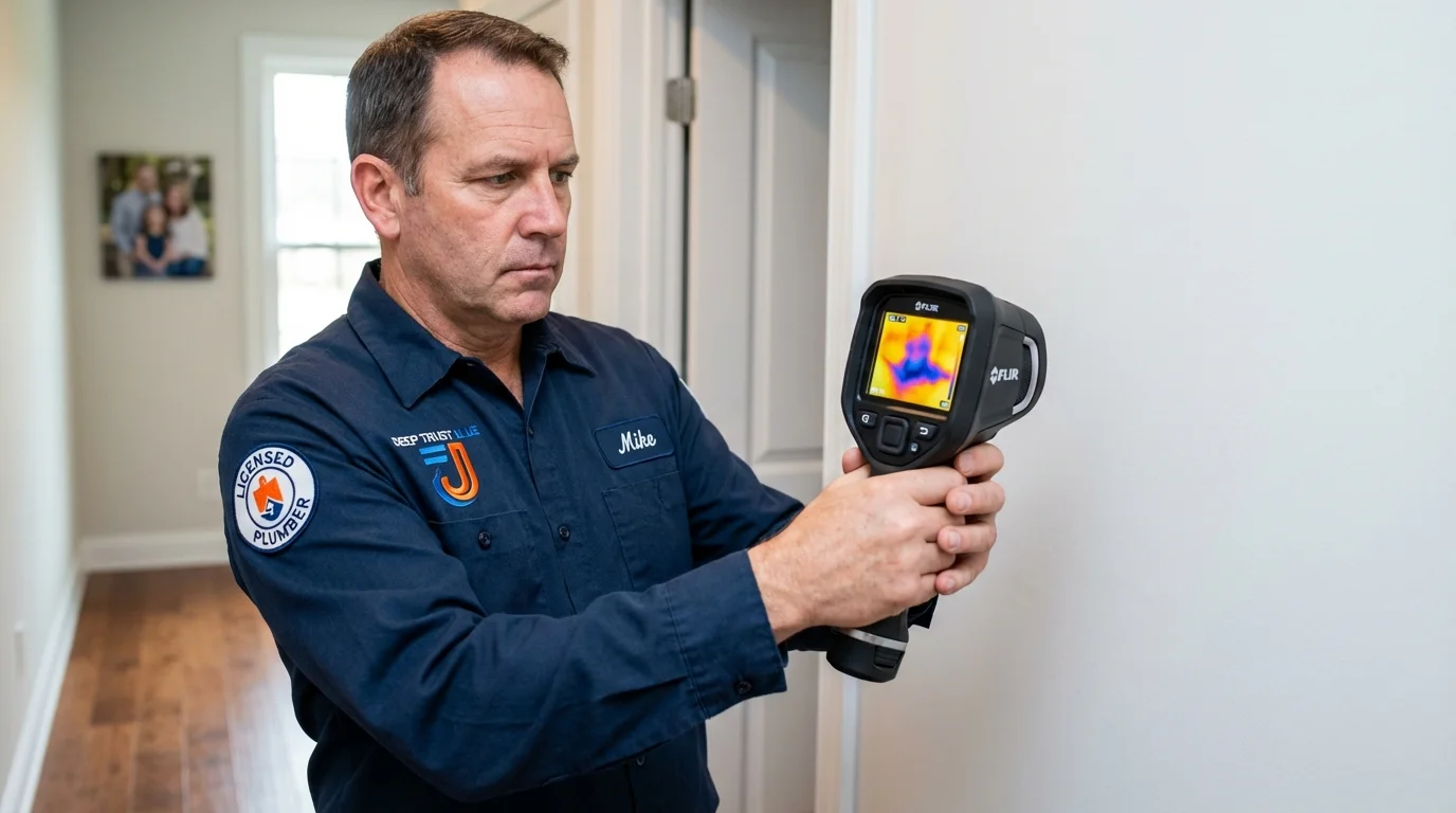 Thermal imaging leak detection by Johns Plumbing LLC in Arnold